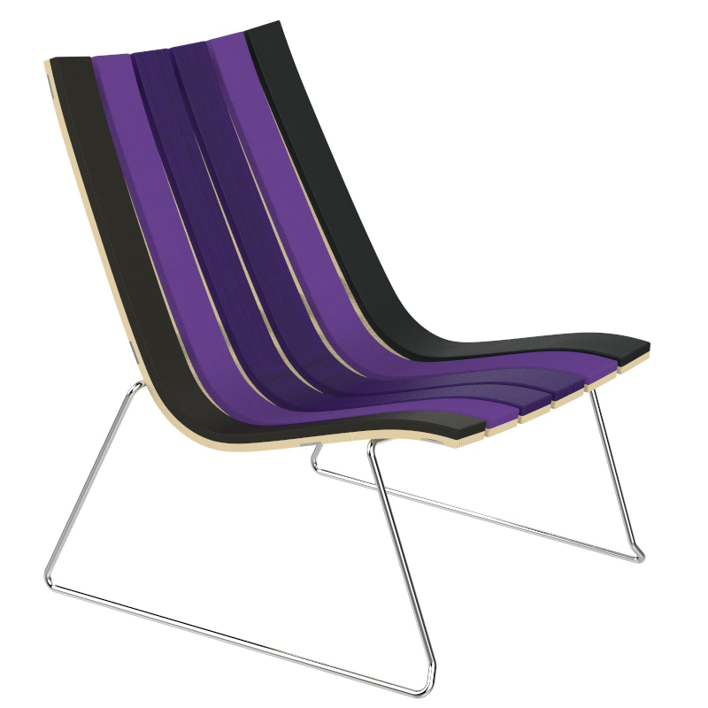 Lounge Chair B8M in purple